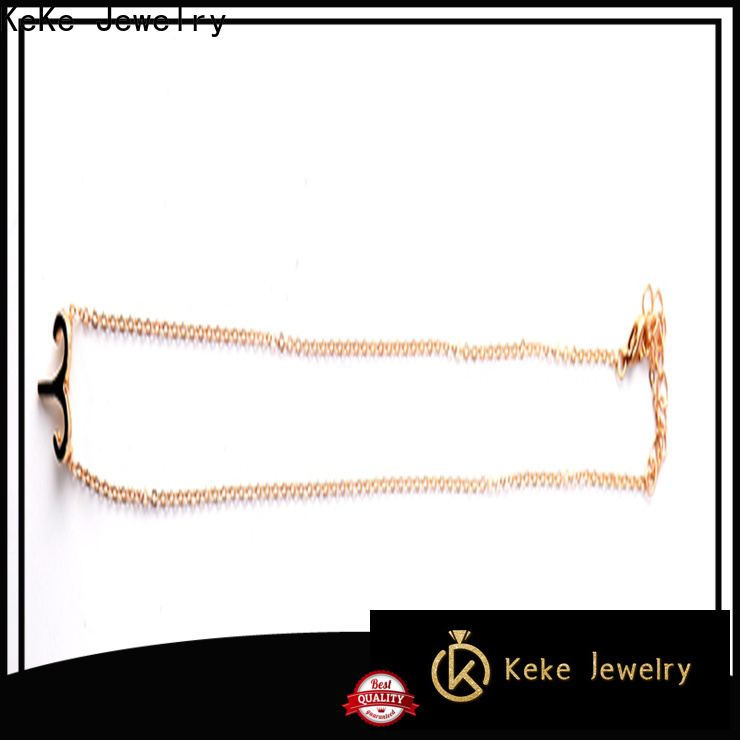 nice quality thin necklace chain with small diamond factory for Dress collocation