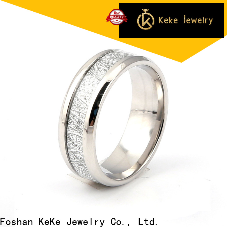 KeKe High quality mens stainless steel rings engraved supplier for decorate
