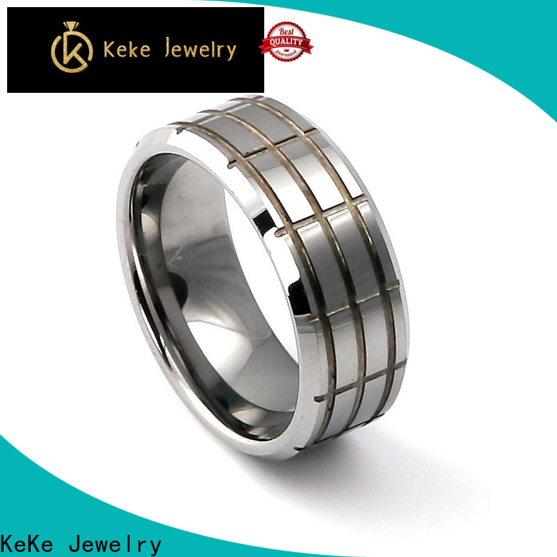 KeKe good quality custom stainless rings factory price for Be engaged