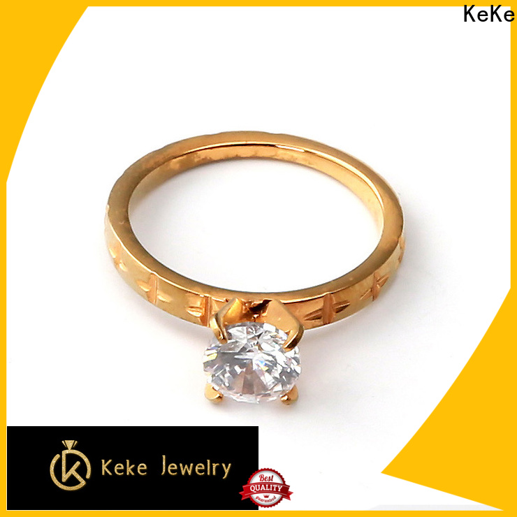 KeKe stainless steel rope rings factory price for Dress collocation
