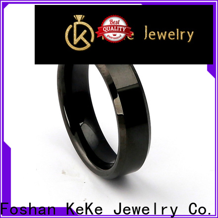 quality black brushed tungsten ring manufacturer for Dress collocation