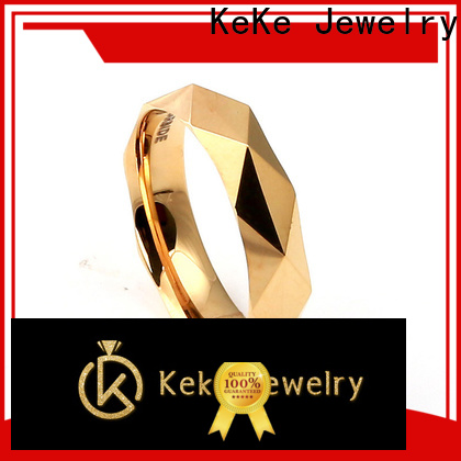 KeKe practical tungsten band rings customization for decorate