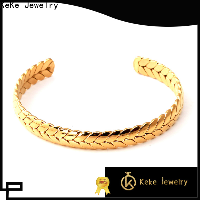 KeKe High quality plain silver bangle bracelet wholesale for Dress collocation
