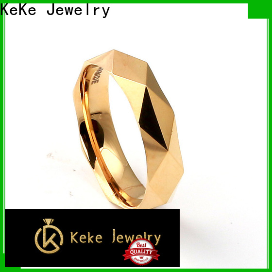 High-quality titanium carbide wedding band