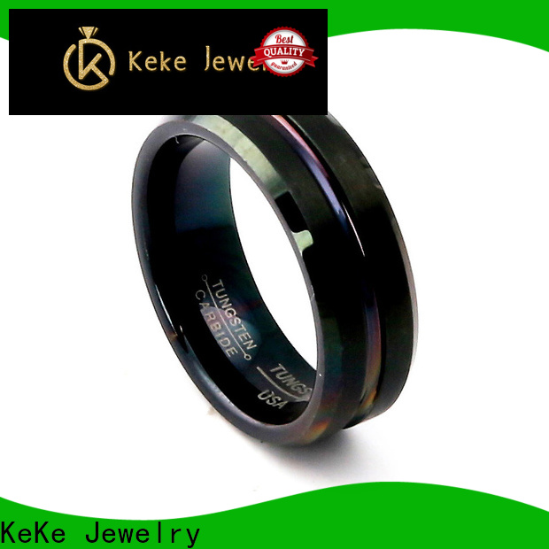 KeKe lovely tungsten steel wedding ring customization for Dress collocation