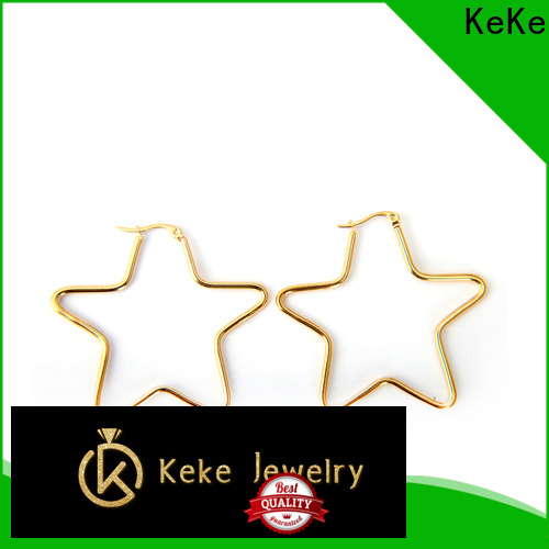 KeKe gold stud with drops customized for decorate