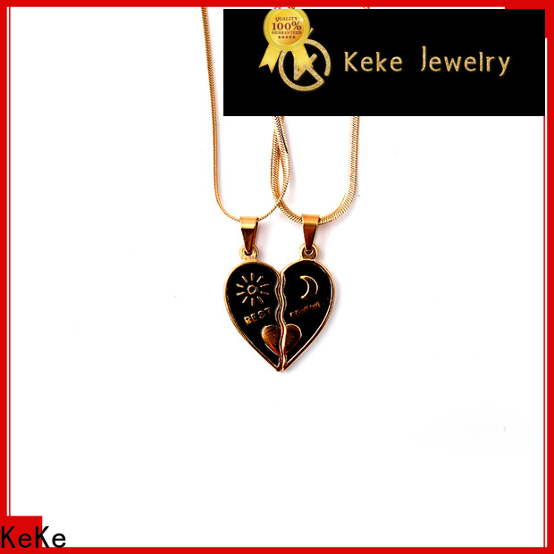 KeKe womens silver heart necklace factory for Dress collocation