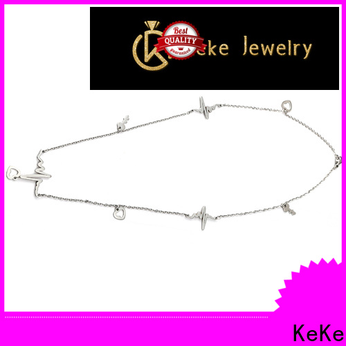 KeKe good quality simple sterling silver pendant necklace manufacturer for decorate