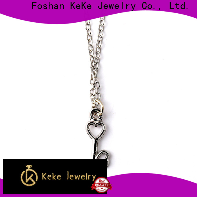 KeKe quality plain silver heart necklace factory price for decorate