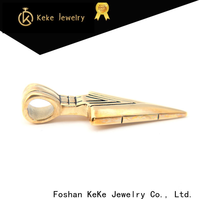 KeKe stylish short gold pendant necklace customization for Dress collocation