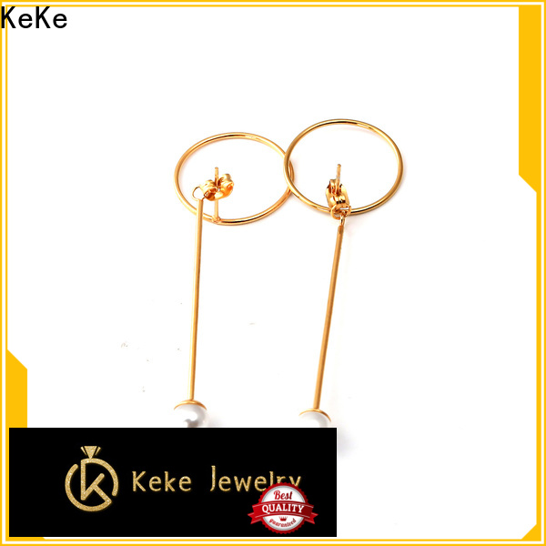 KeKe modern gold and silver studs customized for ear
