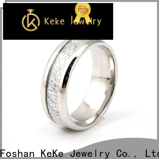 KeKe high quality stainless steel wedding rings reviews customized for decorate
