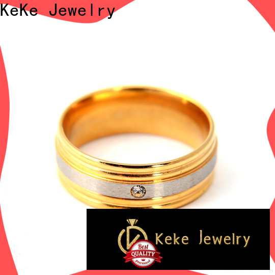KeKe nice quality black stainless steel rings wholesale factory for Dress collocation
