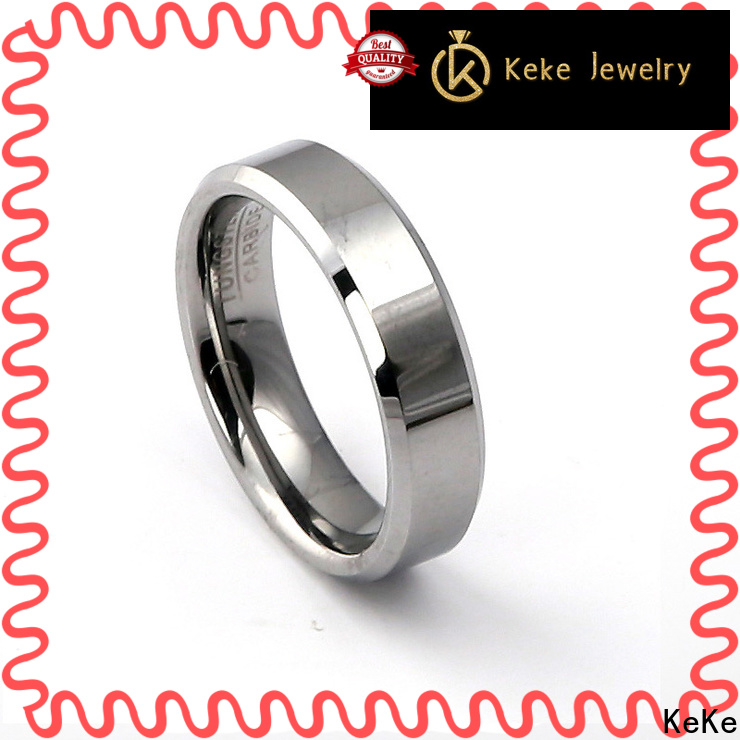 KeKe High-quality tungsten band rings for marry