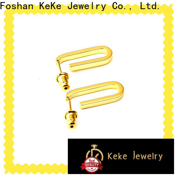 fashion stud front dangle back earrings customized for ear