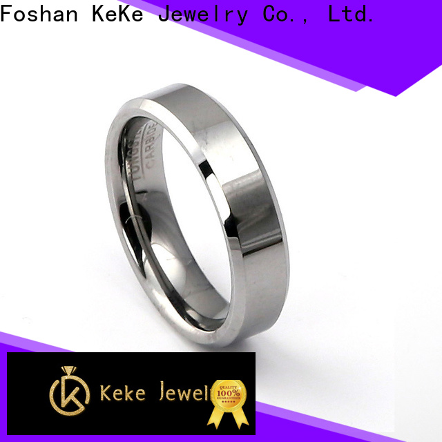 KeKe quality unique tungsten carbide customized for marry