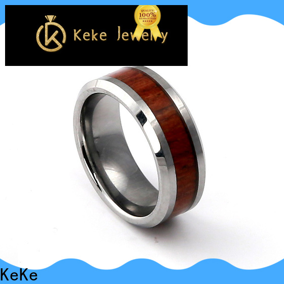 KeKe tungsten bands for her customization for decorate