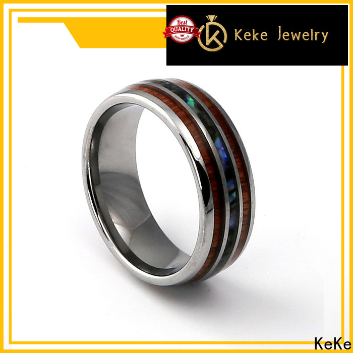 KeKe tungsten fc wedding bands customization