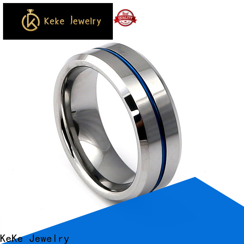 KeKe tungsten steel rings customization for marry