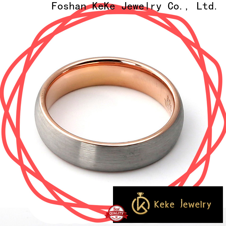 KeKe High quality tungsten carbide ring sets manufacturer for Be engaged