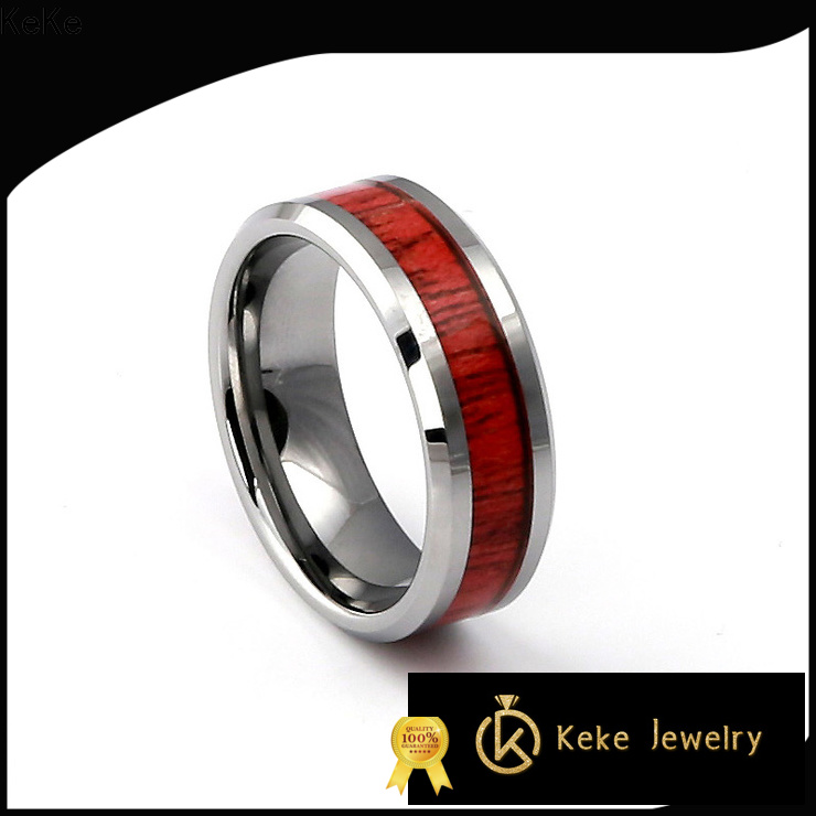 nice quality tungsten carbide wedding rings for him customization