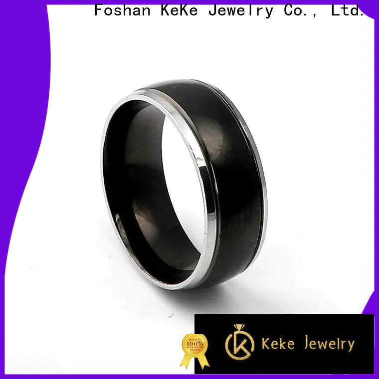 modern design white titanium wedding band from China for marry