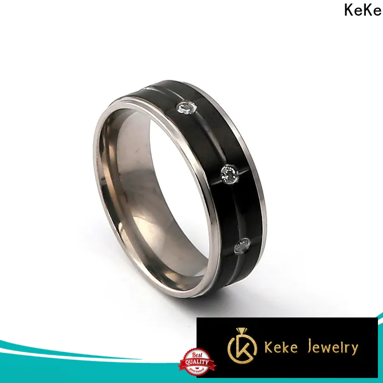 KeKe custom made titanium rings customization for Be engaged