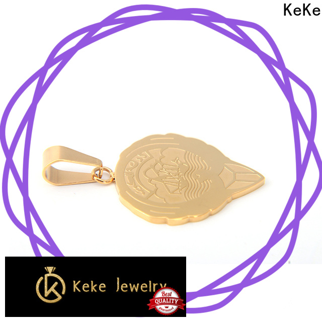 KeKe short gold necklace with charm wholesale for decorate
