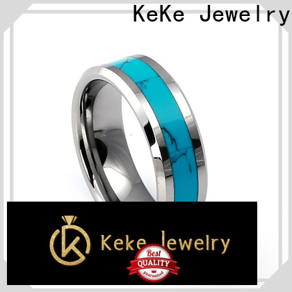 KeKe High-quality mens stainless steel rings engraved factory for marry