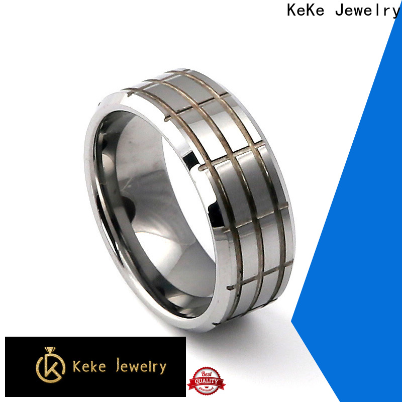 KeKe popular stainless steel rings quality customized for Be engaged