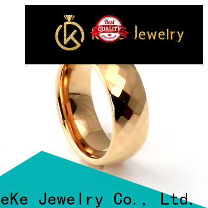 High quality black tungsten with rose gold manufacturer for marry