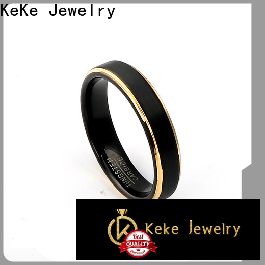 KeKe tungsten titanium alloy ring customization for Be engaged