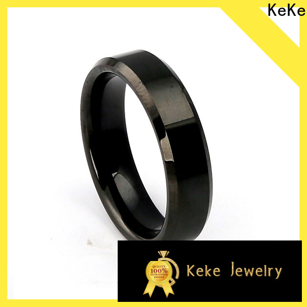 KeKe cheap black tungsten rings