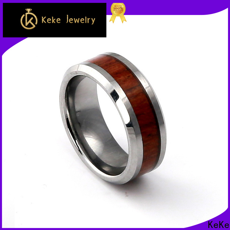 KeKe tungsten steel rings customized for marry