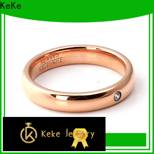 KeKe black brushed tungsten ring wholesale for decorate