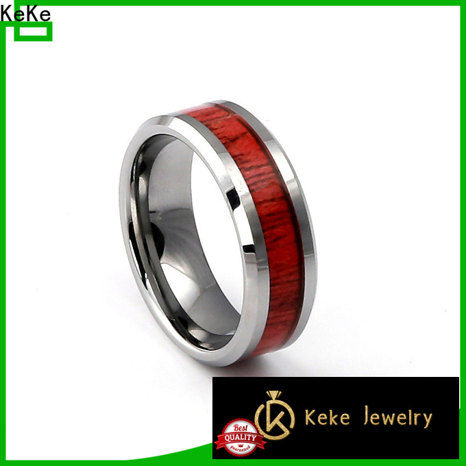 KeKe nice quality women's tungsten engagement rings with diamonds wholesale for Dress collocation