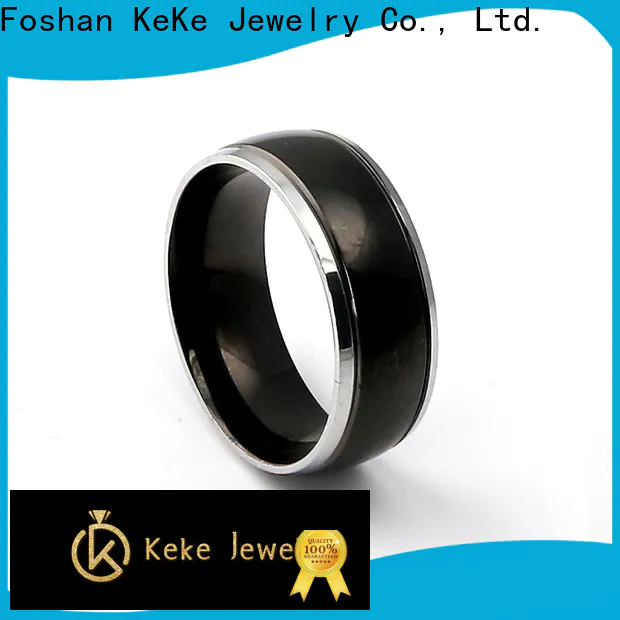 KeKe titanium steel couple rings factory price for marry