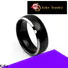 KeKe modern design titanium promise rings men customized for Be engaged
