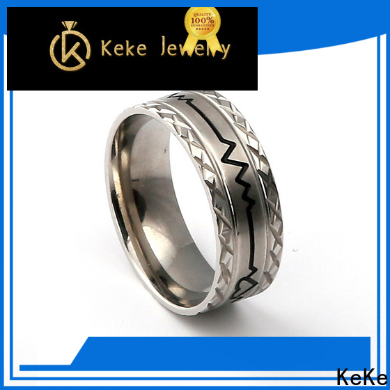 KeKe custom stainless steel rings