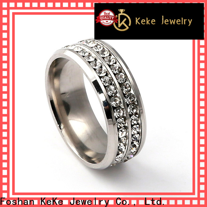 KeKe stainless steel fashion rings