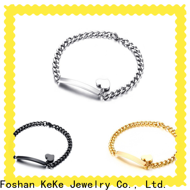Custom bracelet suppliers china engravable factory for women