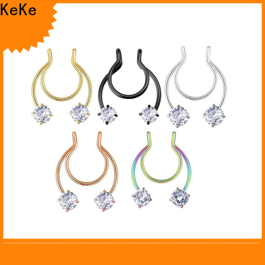 KeKe double ring nose ring supply for lady