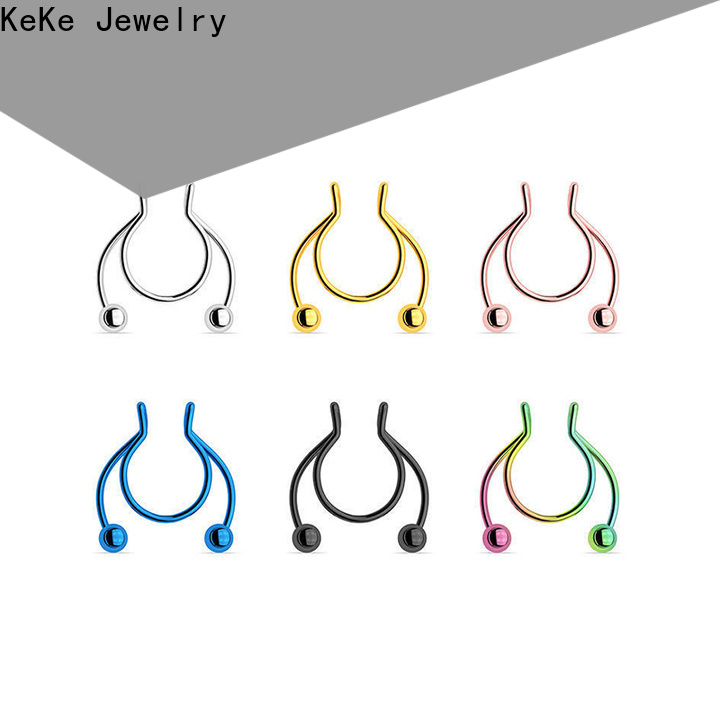KeKe High-quality fake septum nose ring company for lady
