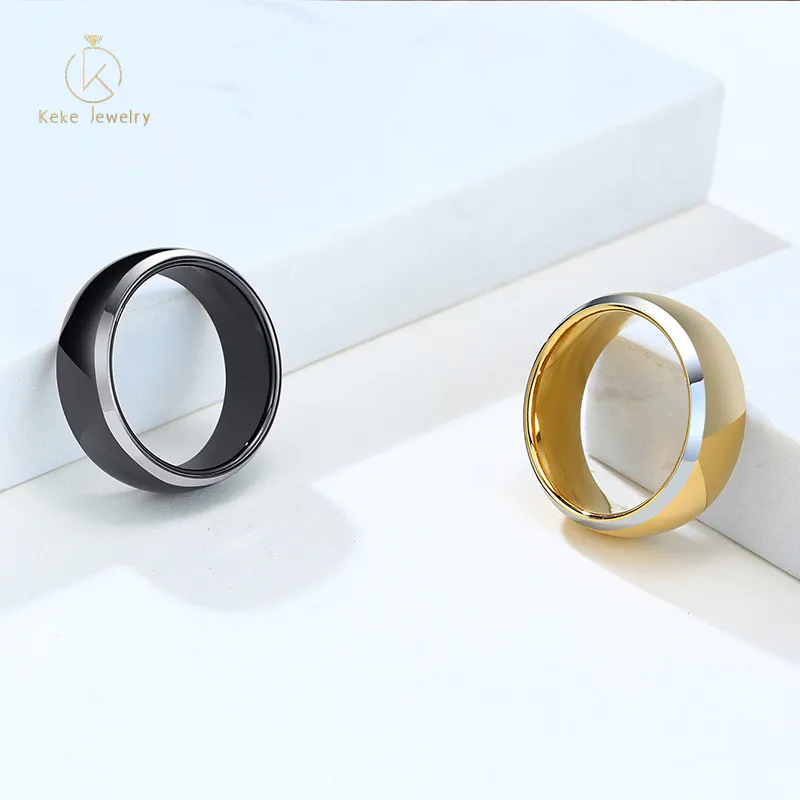 High Polished Ip Gold Plating Tungsten Carbide Ring TCR-008