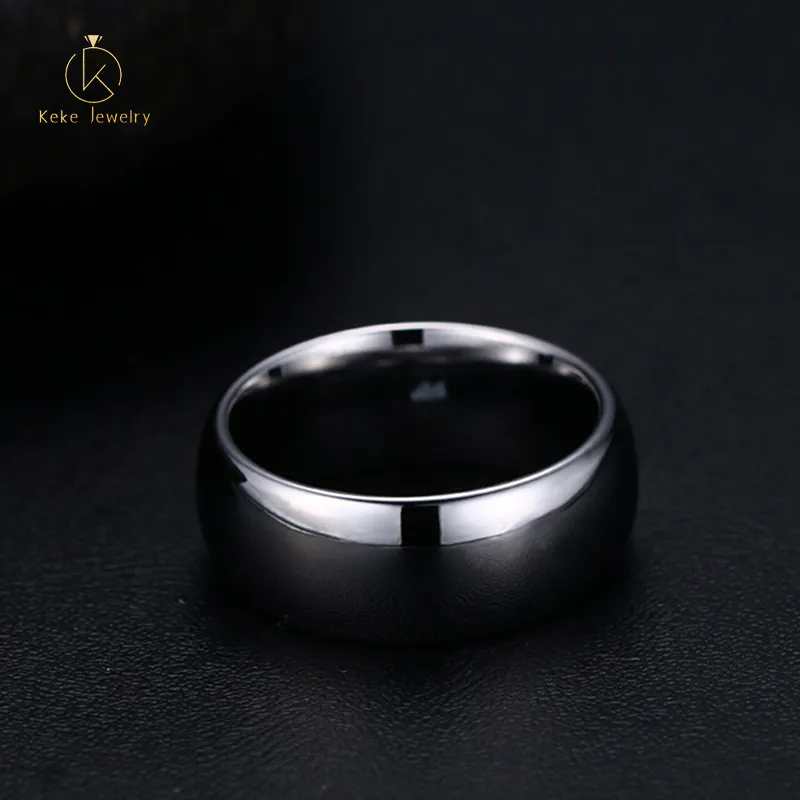 Custom Solid Color Tungsten Steel Color Plating Ring TCR-001