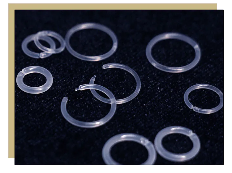 Couples Yin ring Anti-blocking Transparent Invisible Acrylic Piercing Jewelry