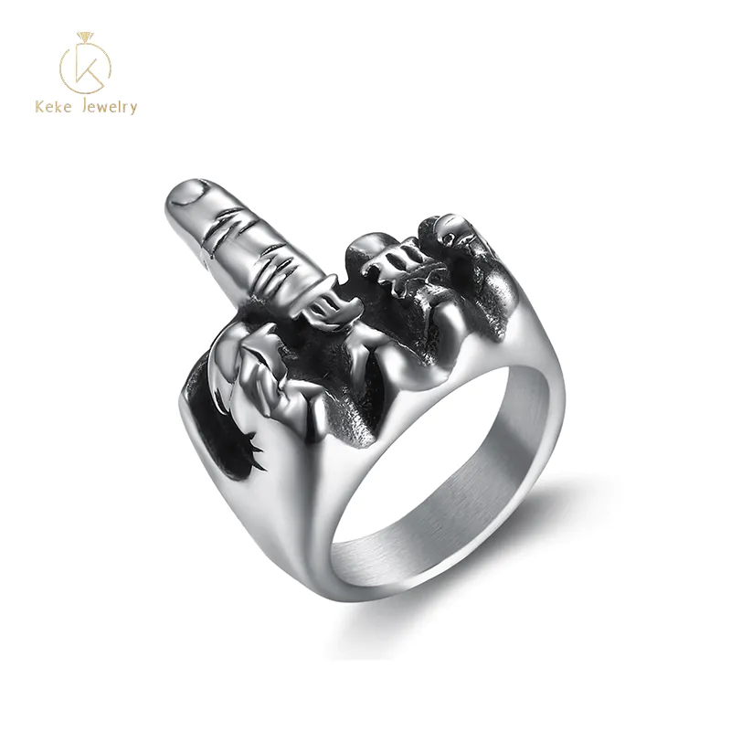 Hip-hop jewelry stainless steel retro creative men's ring jewelry RC-292