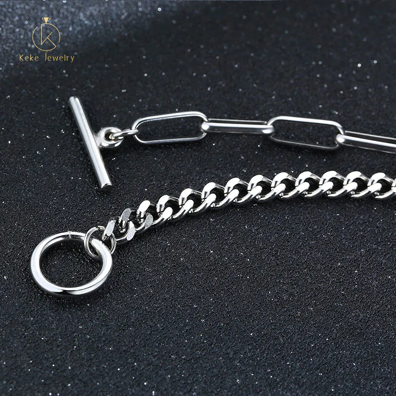 New Bangles Design Titanium Steel Gold Bracelet China Jewelry Factory BR-802