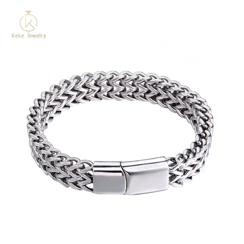 Cross-border e-commerce foreign trade jewelry wholesale stainless steel double-layer bracelet fashion trend men BR-640