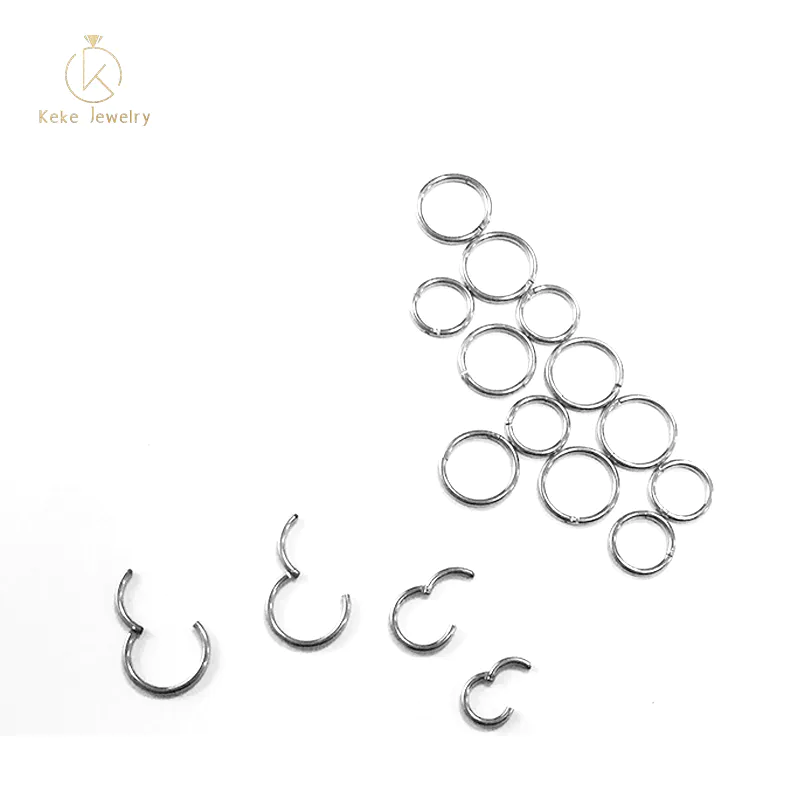 Titanium Steel Round Wire Earrings Men's Iron Earrings Jewelry